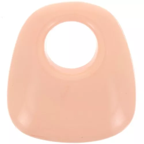 Colgante trapecio resina opaca 23x21 mm - Melocotón x1