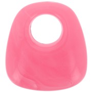 Colgante trapecio de resina opaca 23x21 mm - Rosa brillante jaspeado x1|raw }}