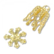 Casquillas 11x9 mm dorado x10|raw }}