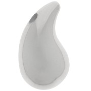 Colgante acrílico gota redonda 31x17 mm - Plata x1|raw }}