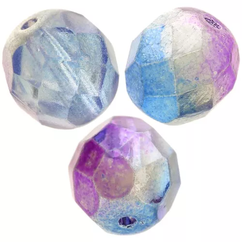 Facetas 8 mm - Cristal Violeta Azul Metalizado x20