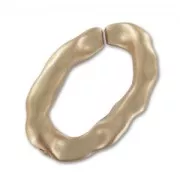 Eslabón ovalado retorcido 29x21 mm Dorado Antiguo Mat x1