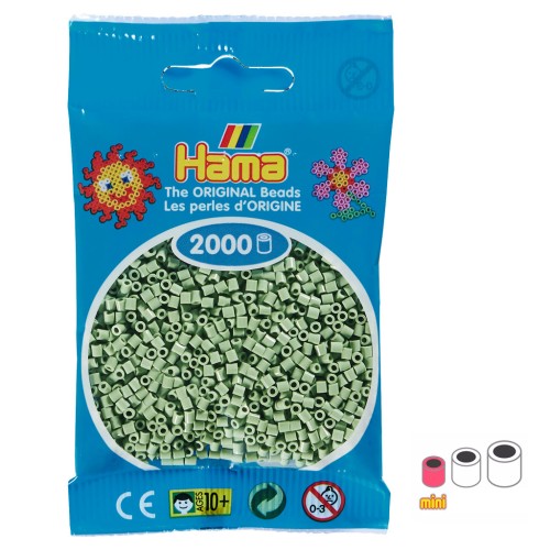 Perlas de planchar Hama MINI 2,5 mm - Eucalipto (n°101) x2000