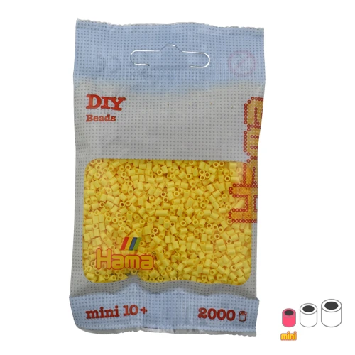 Perlas de planchar Hama MINI 2,5 mm - Amarillo claro (n°103) x2000