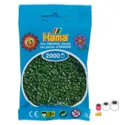 Perlas de planchar Hama MINI 2,5 mm - Verde bosque (n°102) x2000