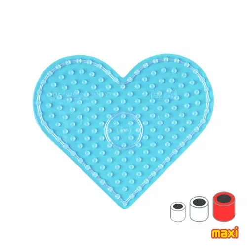 Placa corazón 15x18 cm para perlas de planchado Hama MAXI x1