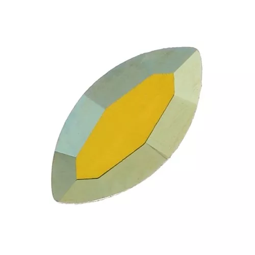 Navetas PureCrystal 4228 6x3 mm Crystal Iridescent Green x4