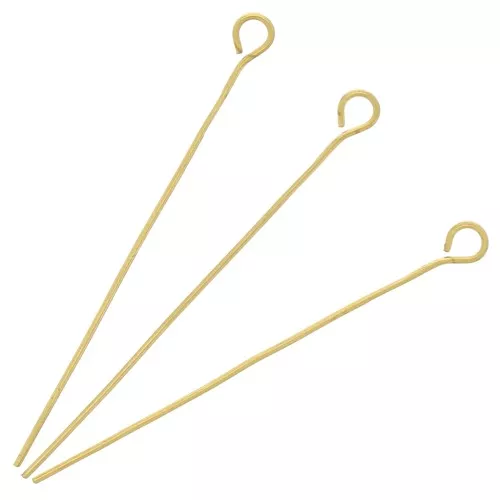 Clavos cabeza redonda 40x0,6 mm - Acero inoxidable 304L Oro x10