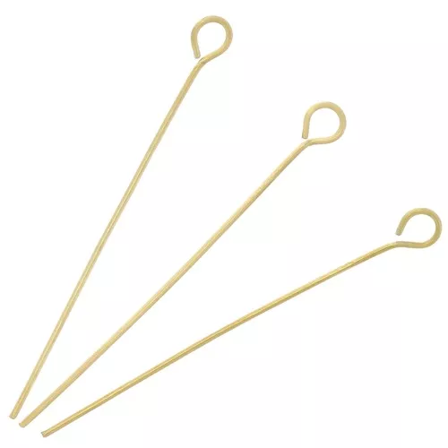 Clavos cabeza redonda 35x0,6 mm - Acero inoxidable 304L Oro x10