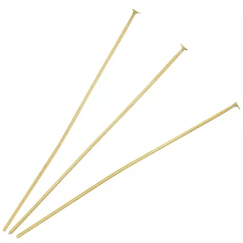 Clavos de cabeza plana 40x0,6 mm - Acero inoxidable 304L Dorado x10