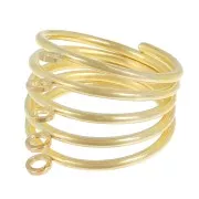 Anillo de 5 anillos - Talla 53 - Dorado x1