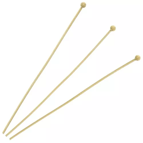Clavos de cabeza esférica 50x0,7 mm - Acero inoxidable 304L Dorado x10