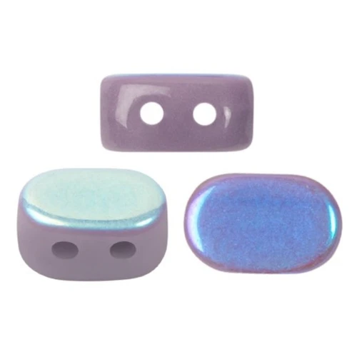 Cuentas de vidrio Lipsi® de Puca® 4x6 mm - Opaque Amethyst AB x10g