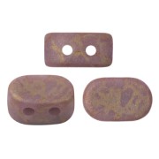 Cuentas de vidrio Lipsi® de Puca® 4x6 mm - Opaque Amethyst Mat Bronze x10g|raw }}