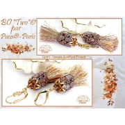 Cuentas de vidrio Lipsi® de Puca® 4x6 mm - Opaque Amethyst Mat Bronze x10g