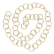 Anillas abiertas 10x1 mm - Acero inoxidable 304L dorado x50
