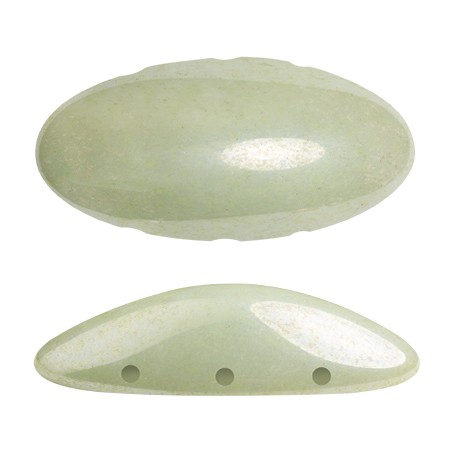 Athos 3D 3 agujeros® by Puca® 20x10 mm - Opaque Light Green Ceramic Look x1