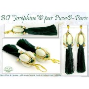 Athos 3D 3 agujeros® by Puca® 20x10 mm - Opaque Light Green Ceramic Look x1