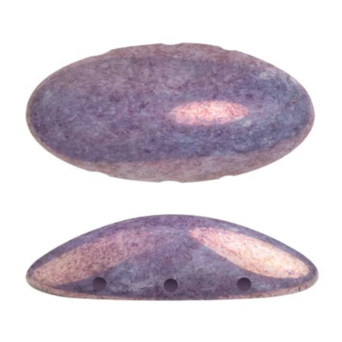 Athos 3D 3 agujeros® by Puca® 20x10 mm -Opaque Mix Amethyst Gold Ceramic Look x1
