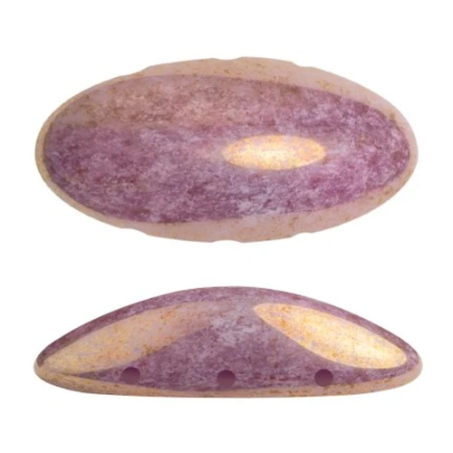 Athos 3D 3 agujeros® by Puca® 20x10 mm - Opaque Lilas Ceramic Look x1