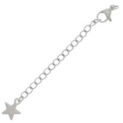Mosquetón 10 mm cadena de extensión con estrella - acero inoxidable 304L x10