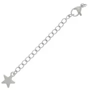 Mosquetón 10 mm cadena de extensión con estrella - acero inoxidable 304L x10