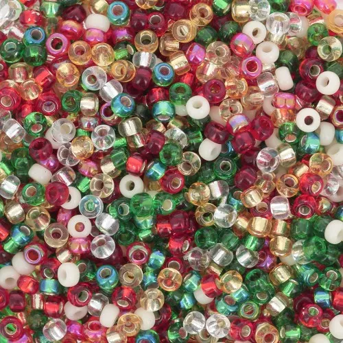 Mix de rocallas Miyuki 11/0 MIX-17 - Christmas x8gr