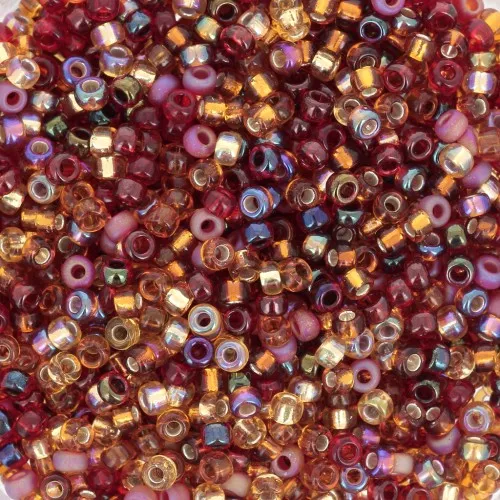 Mix de rocallas Miyuki 11/0 MIX-46 - Cranberry Harvest x8gr