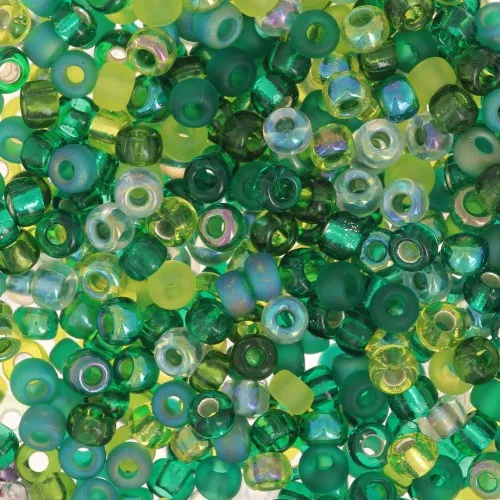 Mix de rocallas Miyuki 8/0 MIX-04 - Ever Green x8g