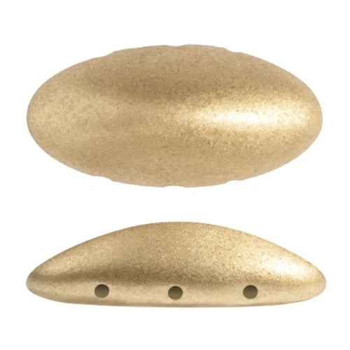 Athos 3D 3 agujeros® de Puca® 20x10 mm - Gold Mat x1