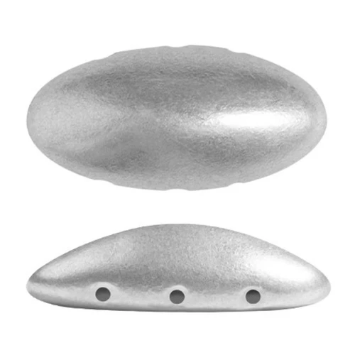 Athos 3D 3 agujeros® de Puca® 20x10 mm - Silver Mat x1