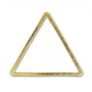 Separador triángulos 13 mm dorado x15