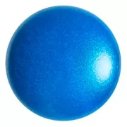Cabujón redondo de vidrio de Puca® 25 mm - Capri Blue Pearl x1