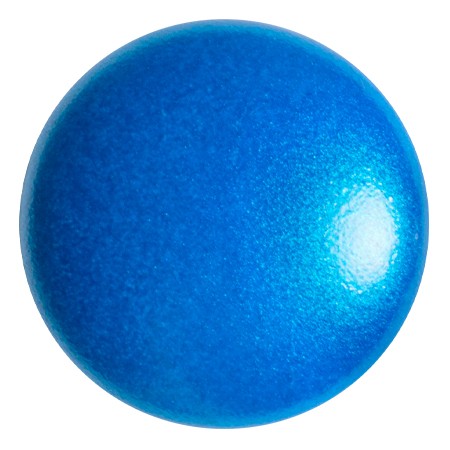Cabujón redondo de vidrio de Puca® 25 mm - Capri Blue Pearl x1