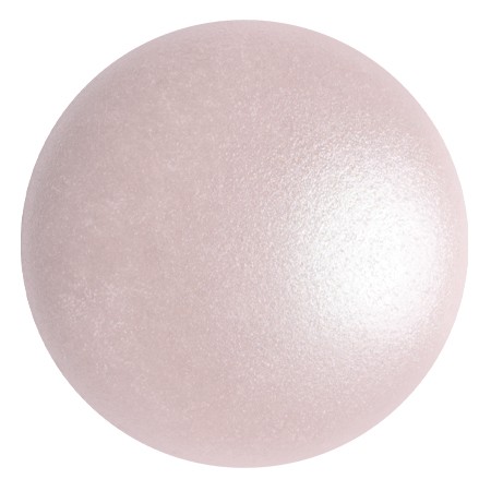Cabujón redondo de vidrio de Puca® 25 mm - Rosaline Pearl x1