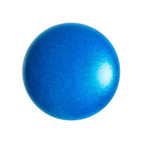 Cabujón redondo de vidrio de Puca® 18 mm - Capri Blue Pearl x1