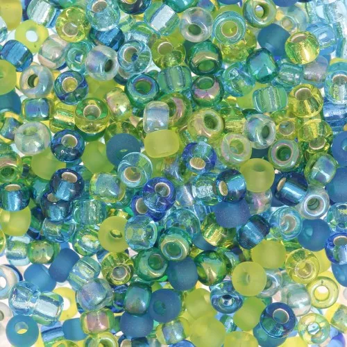 Mix de rocallas Miyuki 8/0 MIX-07 - Electric Blue Lagoon x8g