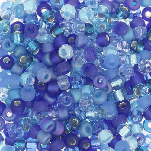 Mix de rocallas Miyuki 8/0 MIX-02 - Blueberry Pie x8g