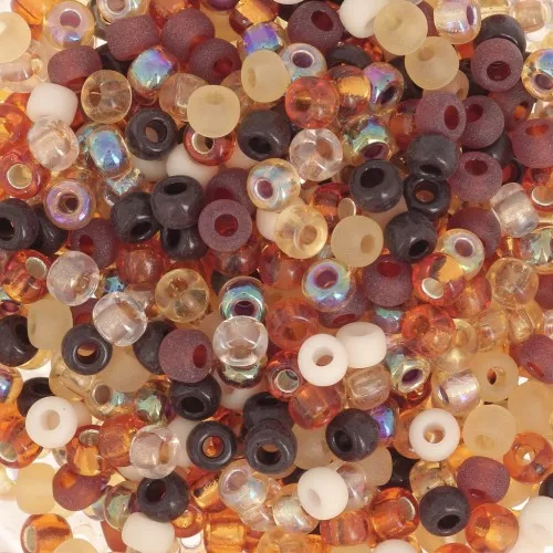Mix de rocallas Miyuki 8/0 MIX-05 - Granos dorados x8g