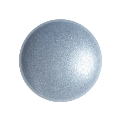 Cabujón redondo de vidrio de Puca® 18 mm - Perla azul claro x1