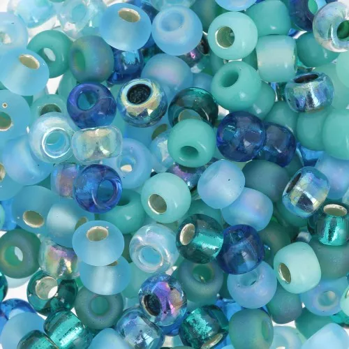 Mix de rocallas Miyuki 6/0 MIX-18 - Touch of Teal x8g