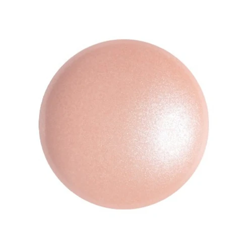 Cabujón redondo de vidrio de Puca® 18 mm - Perla melocotón claro x1
