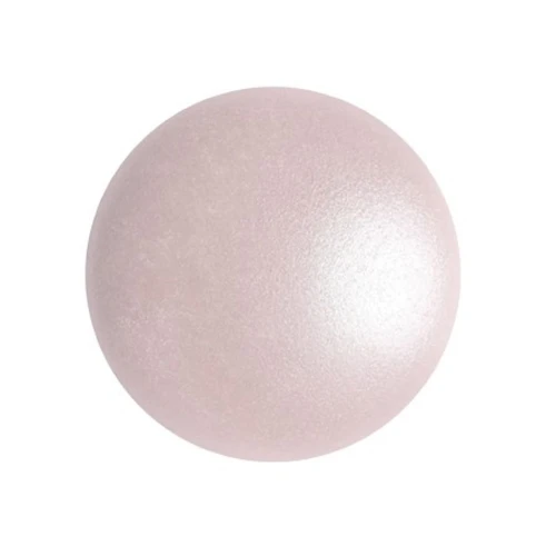 Cabujón redondo de vidrio de Puca® 18 mm - Rosaline Pearl x1