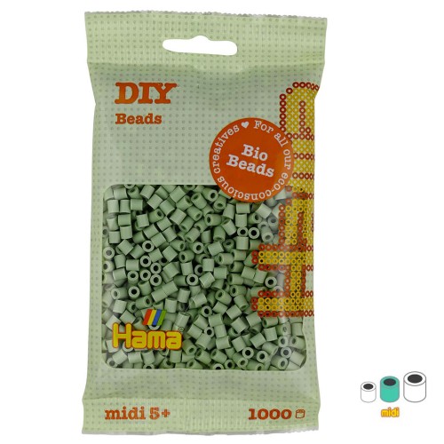 Hama Perlas de planchar bio - MIDI 5 mm - Eucalipto (n°101) x1000