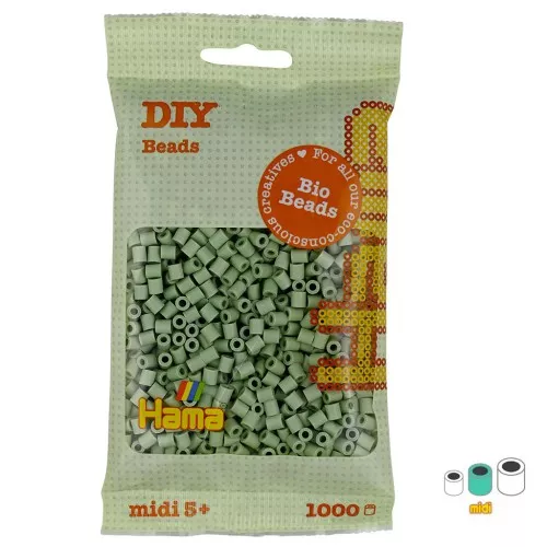 Hama Perlas de planchar bio - MIDI 5 mm - Eucalipto (n°101) x1000