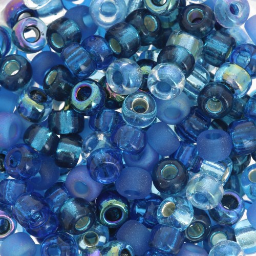 Mix de rocallas Miyuki 6/0 MIX-20 - Deep Blue Sea x8g