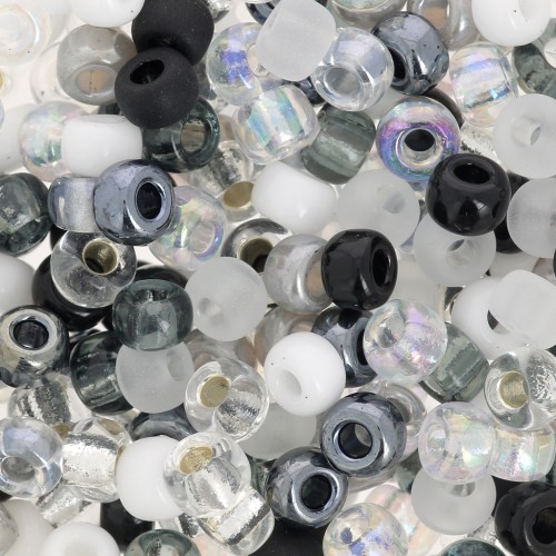 Mix de rocallas Miyuki 6/0 MIX-01 - Salt and Pepper x8g