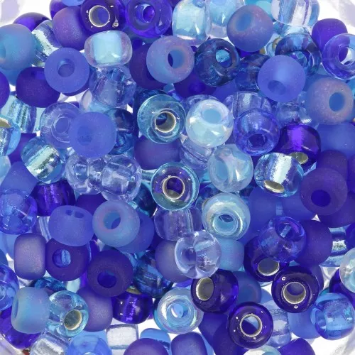 Miyuki Rocallas Mix 6/0 MIX-02 - Blueberry Pie x8g