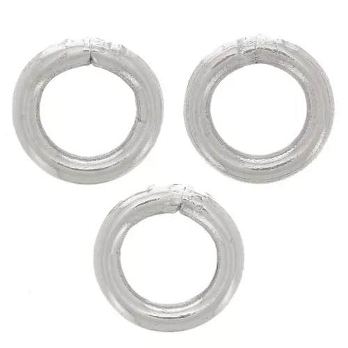 Anillas cerradas 5x1 mm - Plateado 925 x10