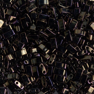 Cuentas Miyuki Half Tila 5 x 2,3 x 1,9 mm HTL-458 - Marrón Iris Metalizado x 10 g